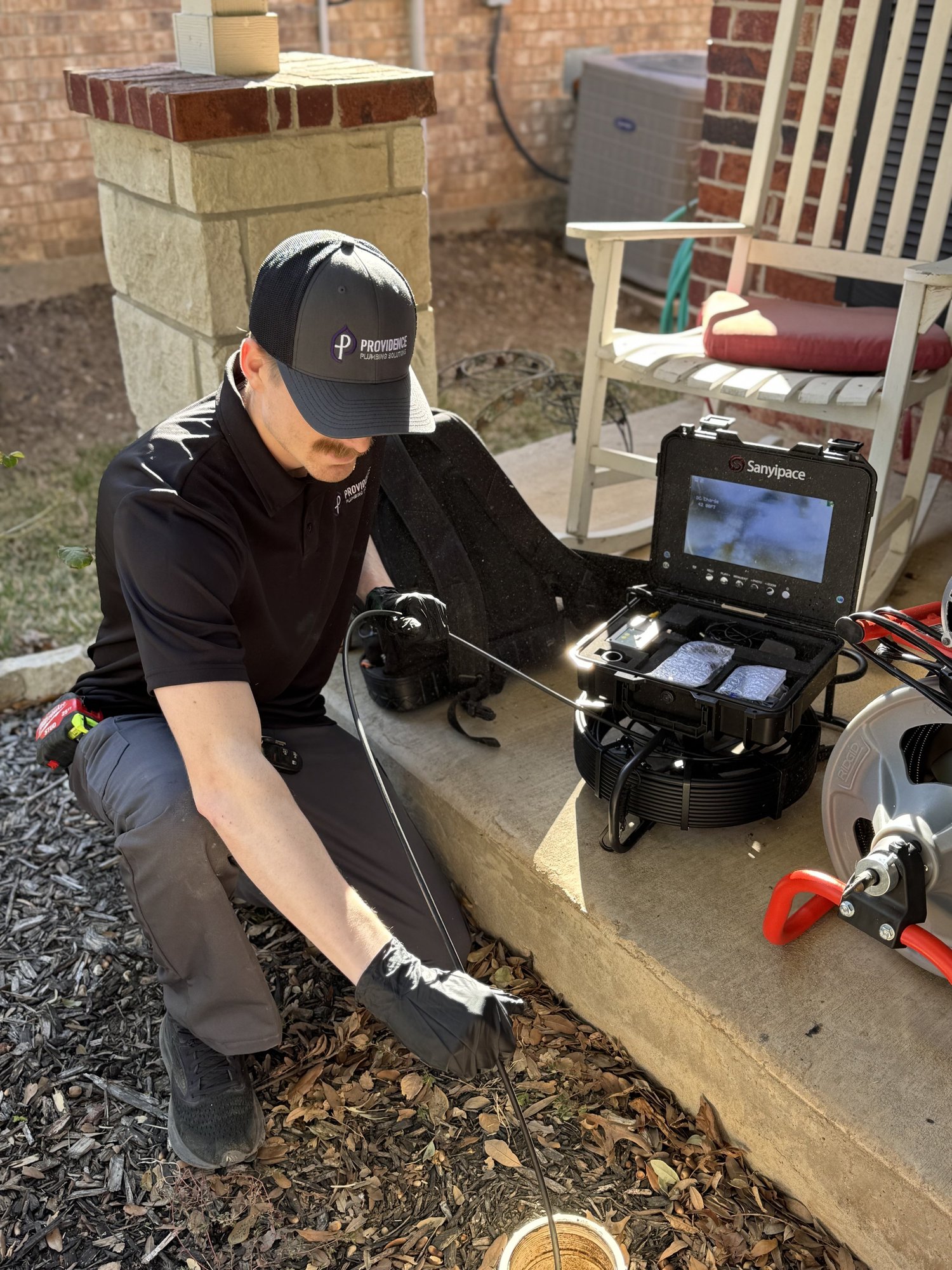On-site plumbing service